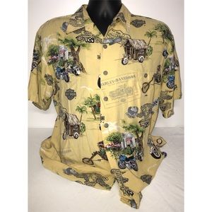 Harley Davidson size L Hawaiian shirt